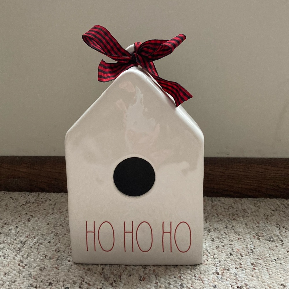 Rae Dunn Ho Ho Ho Birdhouse 🐦❤️